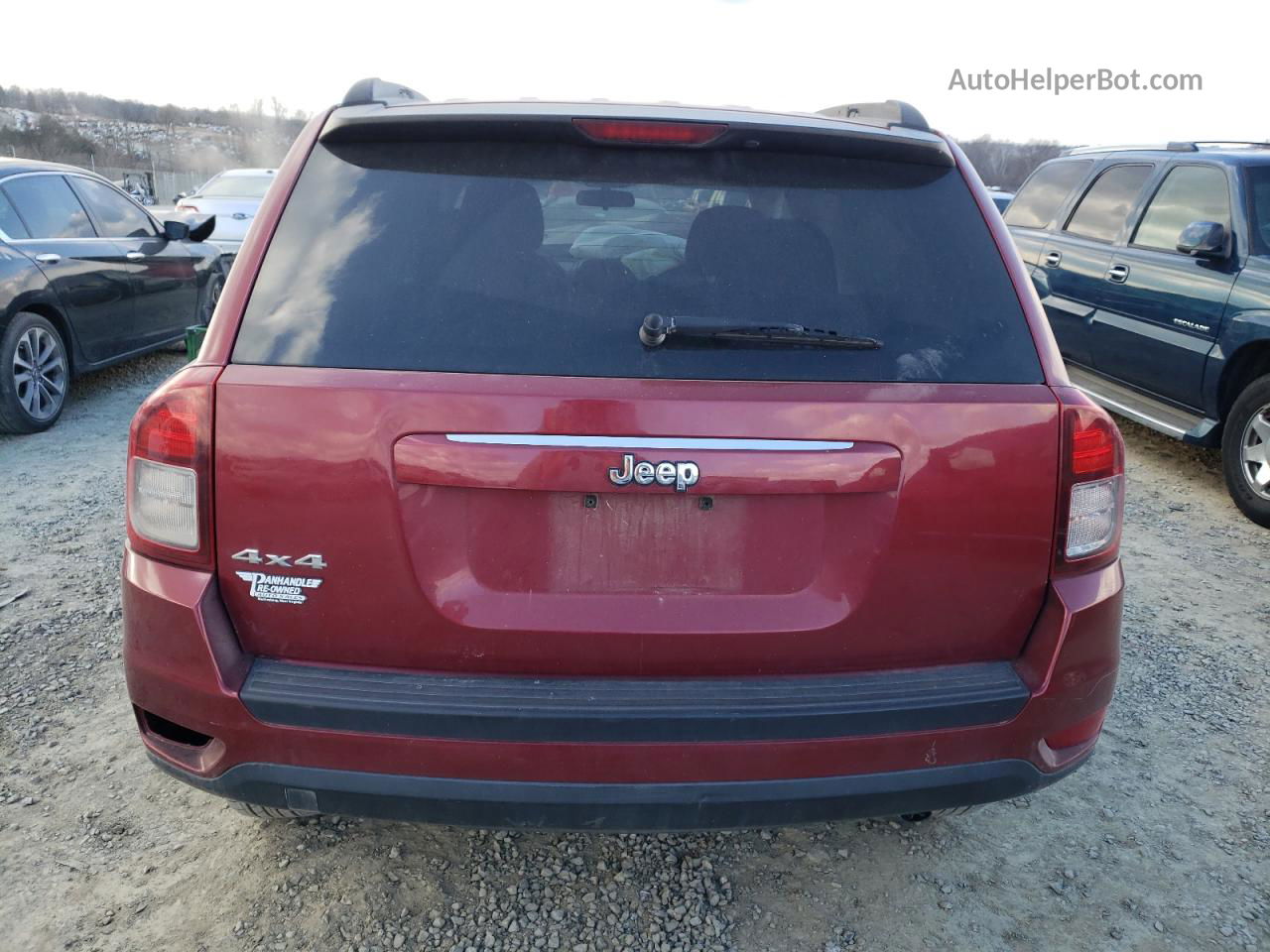 2014 Jeep Compass Sport Red vin: 1C4NJDBB5ED505931