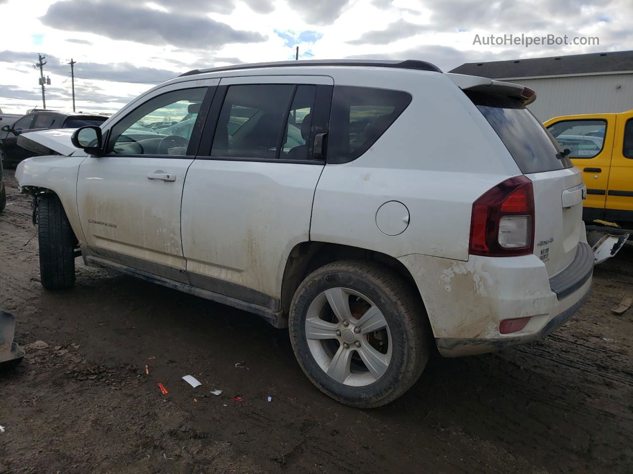 2016 Jeep Compass Sport White vin: 1C4NJDBB5GD616997