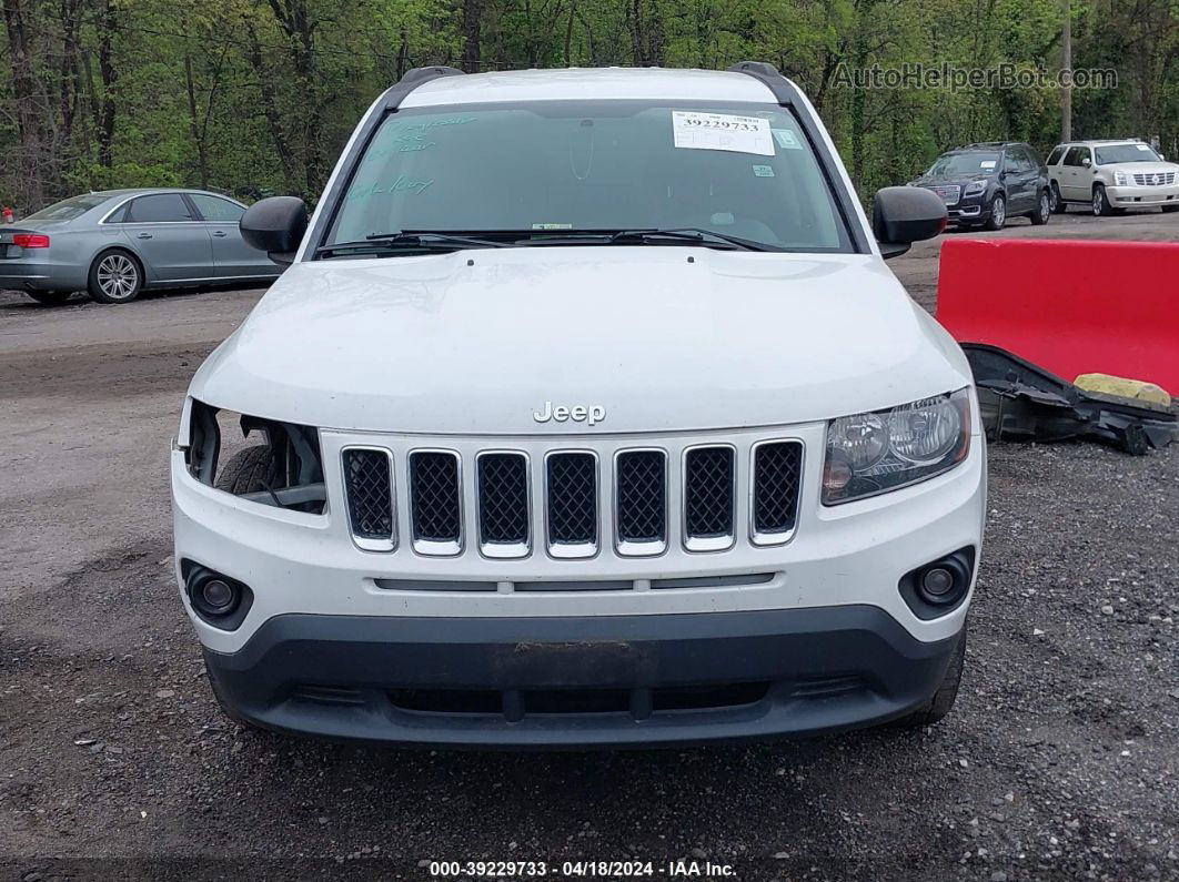 2016 Jeep Compass Sport White vin: 1C4NJDBB5GD631029