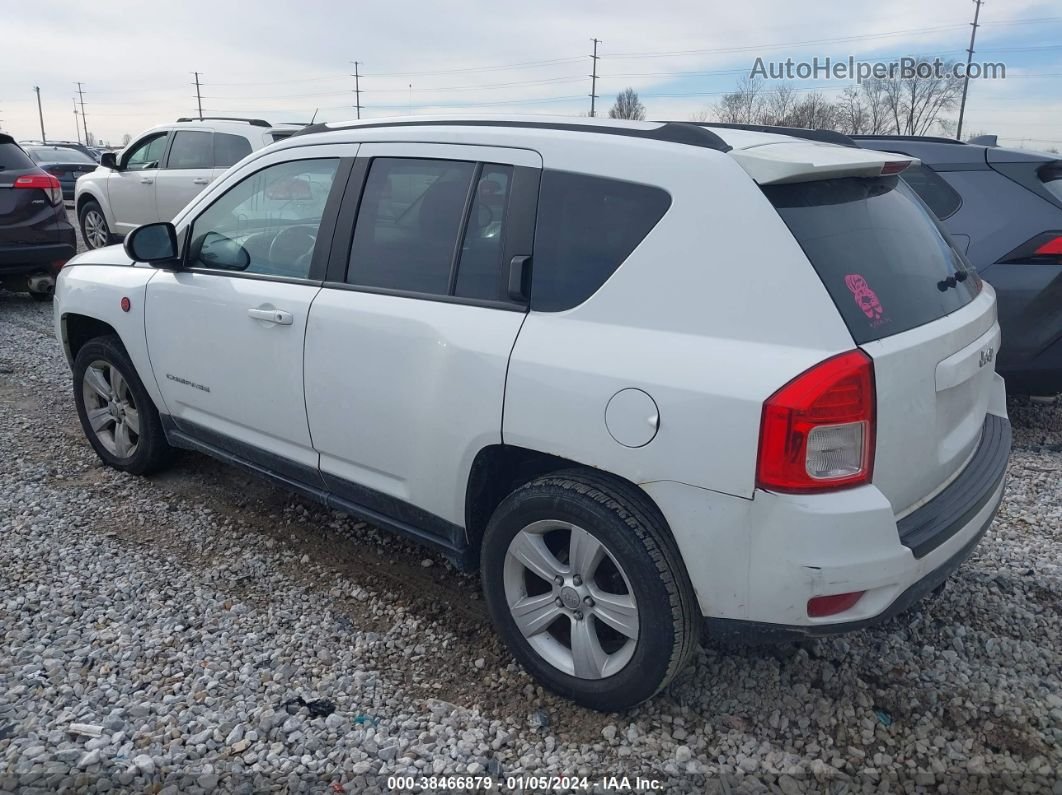 2013 Jeep Compass Sport White vin: 1C4NJDBB6DD245358