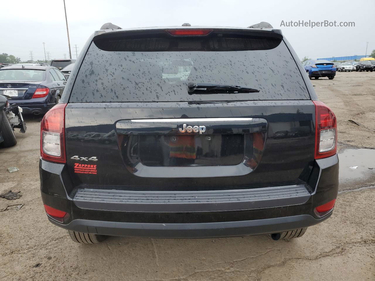 2014 Jeep Compass Sport Черный vin: 1C4NJDBB6ED908350