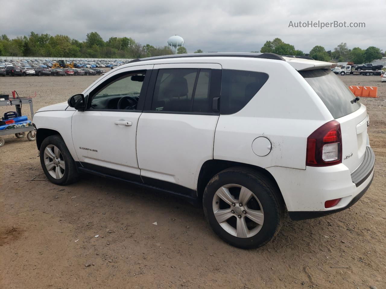 2016 Jeep Compass Sport White vin: 1C4NJDBB6GD686380