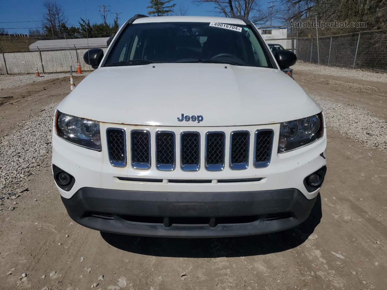 2016 Jeep Compass Sport Белый vin: 1C4NJDBB6GD723444