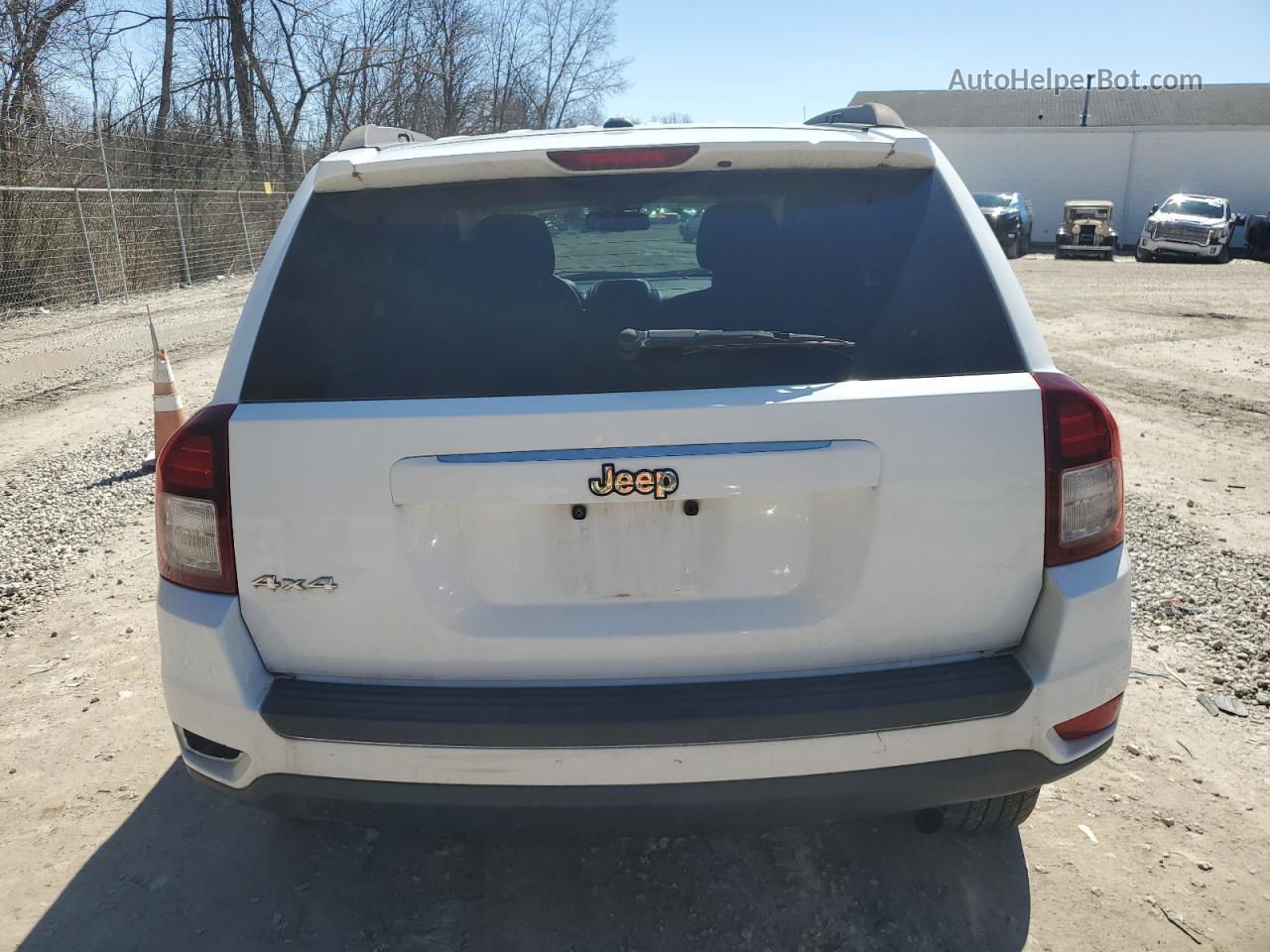 2016 Jeep Compass Sport White vin: 1C4NJDBB6GD723444