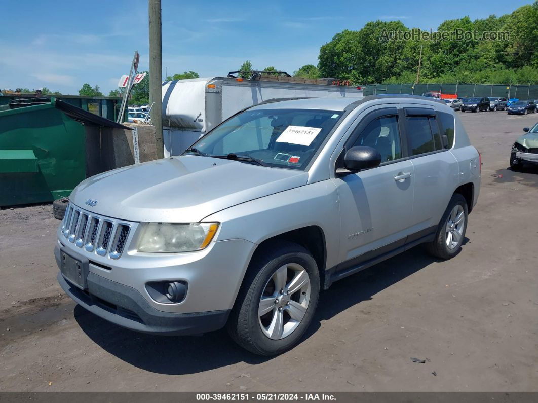 2013 Jeep Compass Sport Silver vin: 1C4NJDBB7DD248625