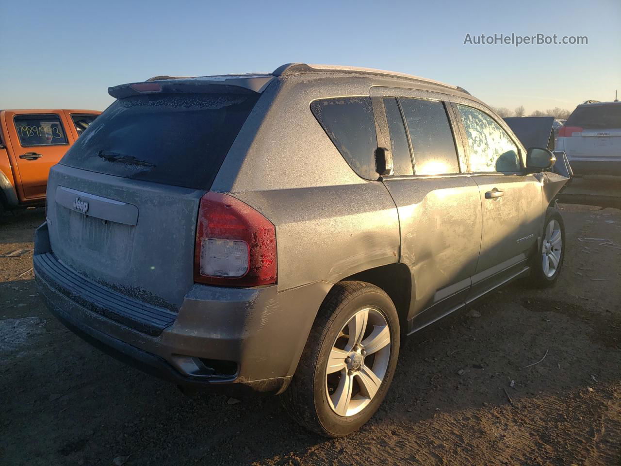 2014 Jeep Compass Sport Gray vin: 1C4NJDBB7ED535965