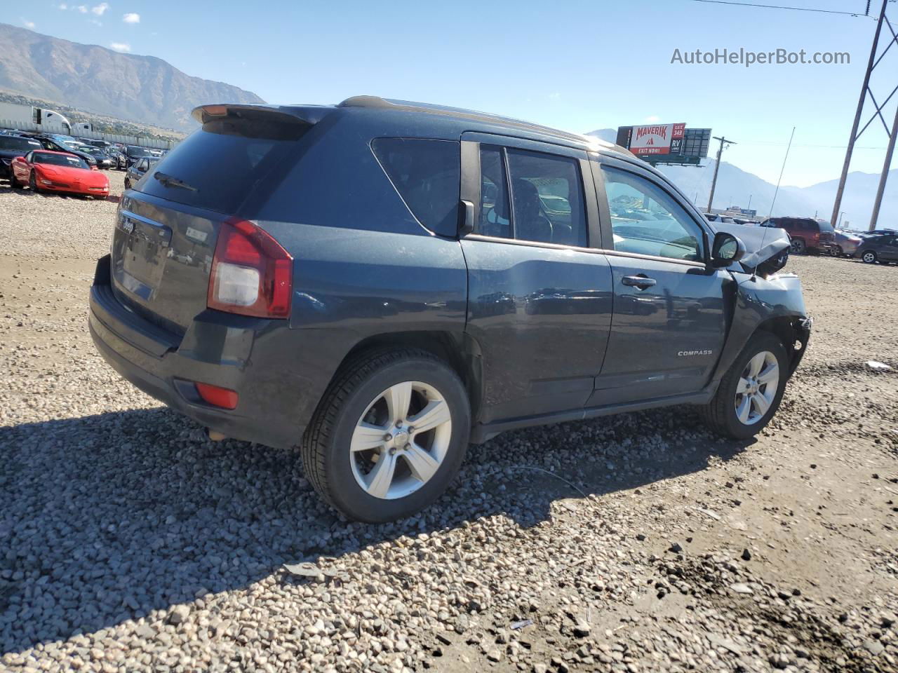 2014 Jeep Compass Sport Gray vin: 1C4NJDBB7ED592246