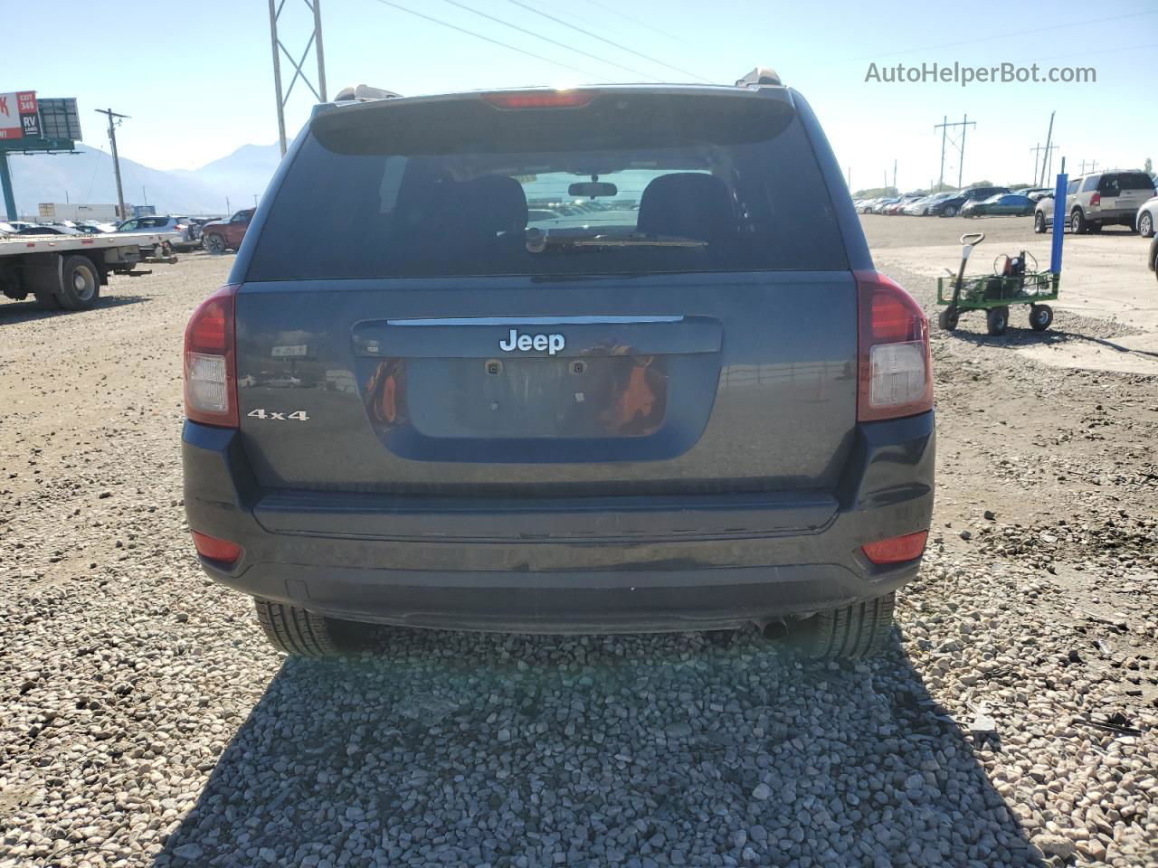 2014 Jeep Compass Sport Gray vin: 1C4NJDBB7ED592246