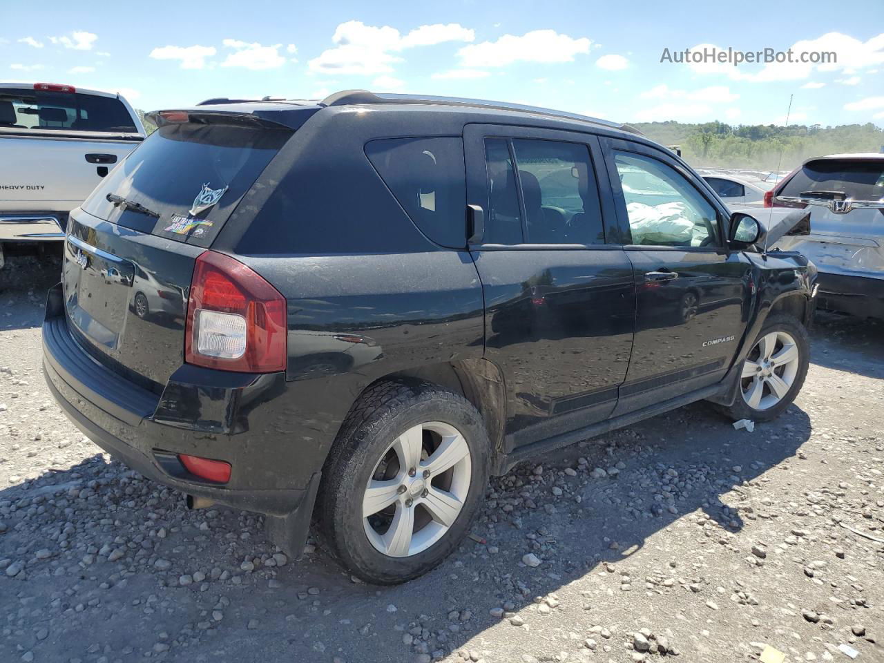 2014 Jeep Compass Sport Черный vin: 1C4NJDBB7ED792916