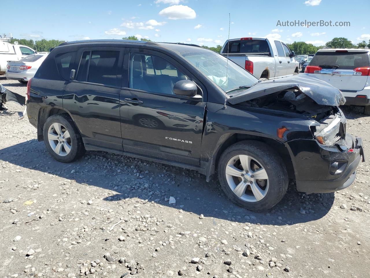 2014 Jeep Compass Sport Черный vin: 1C4NJDBB7ED792916