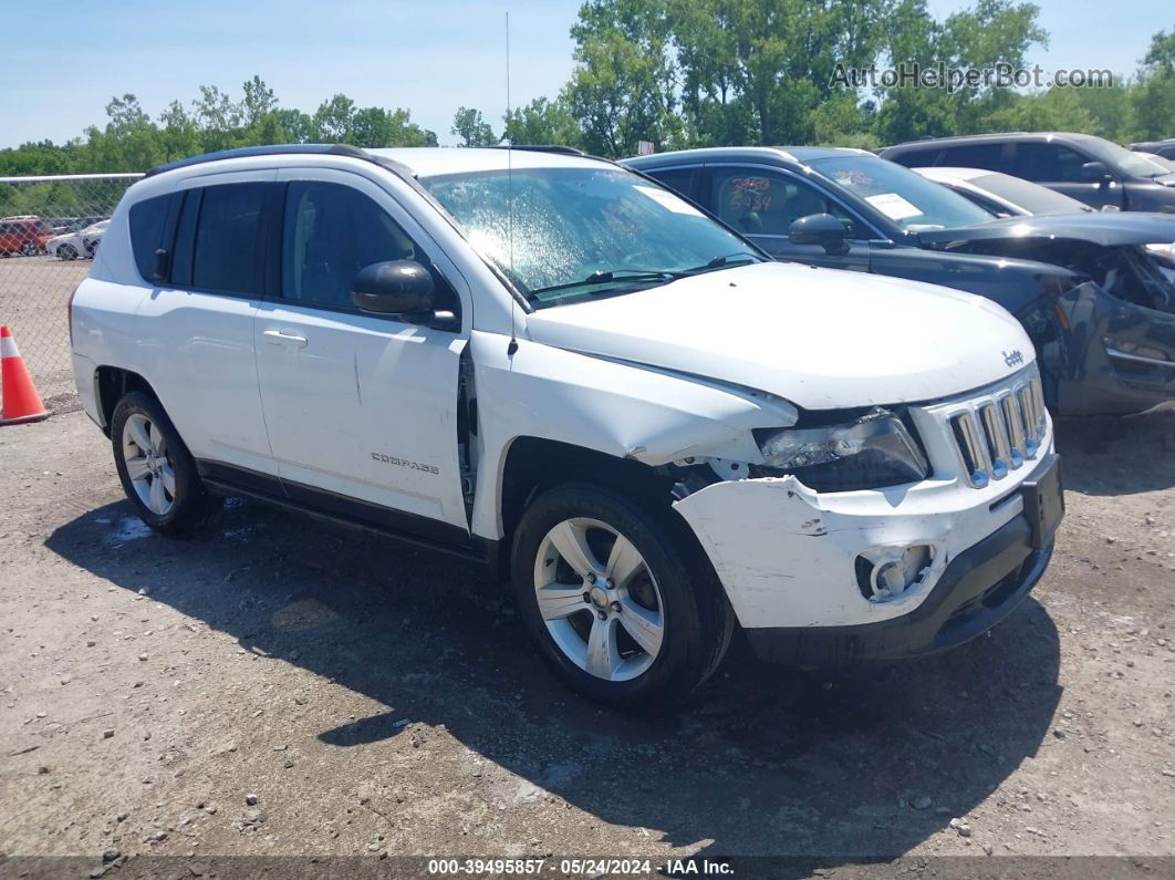 2014 Jeep Compass Sport White vin: 1C4NJDBB7ED828734