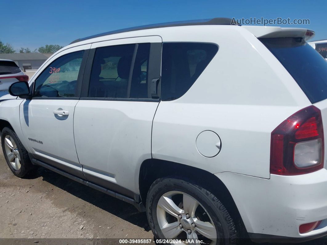 2014 Jeep Compass Sport White vin: 1C4NJDBB7ED828734