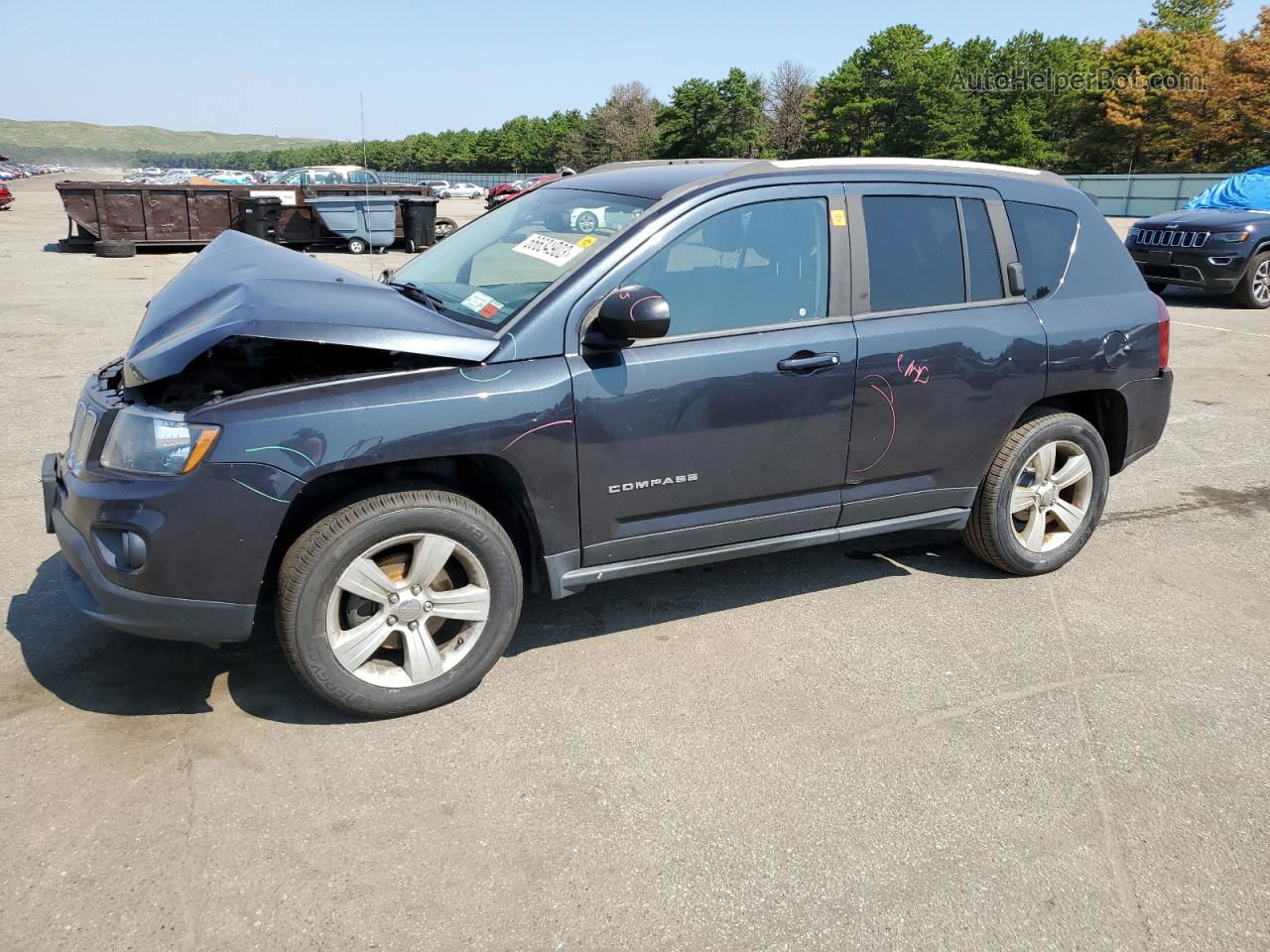 2016 Jeep Compass Sport Черный vin: 1C4NJDBB7GD508672