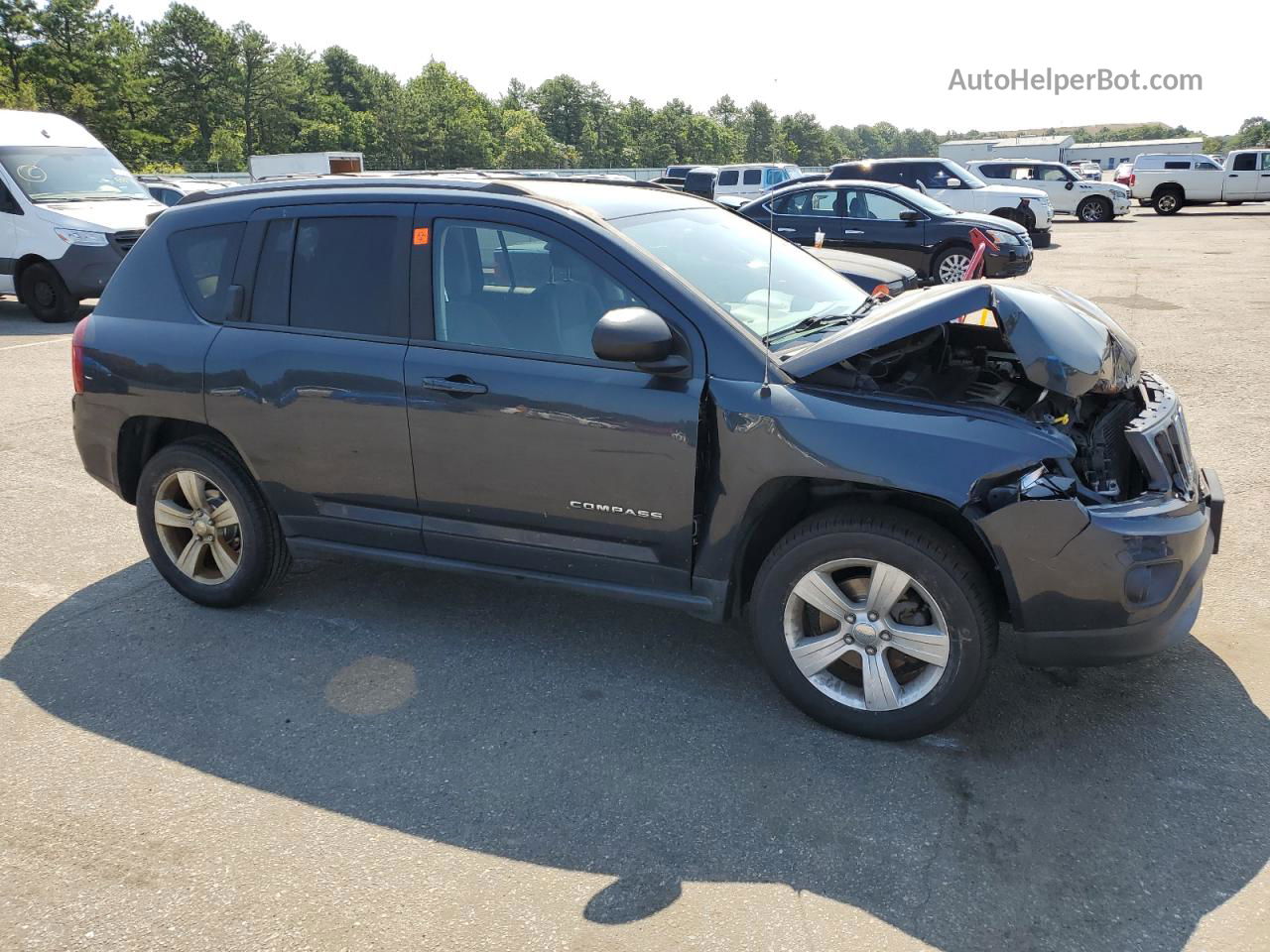 2016 Jeep Compass Sport Черный vin: 1C4NJDBB7GD508672