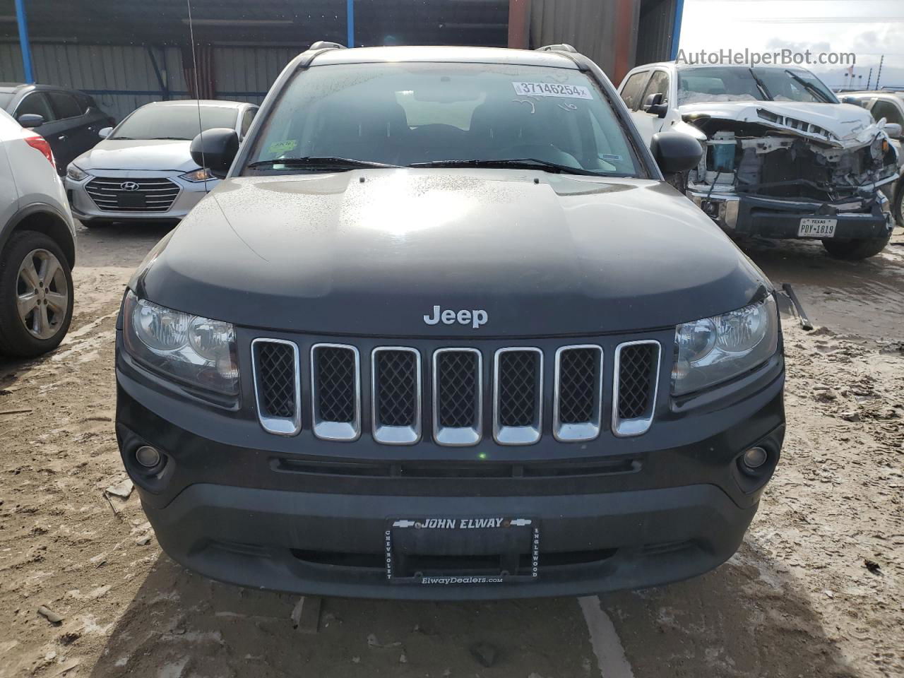 2016 Jeep Compass Sport Black vin: 1C4NJDBB7GD741547