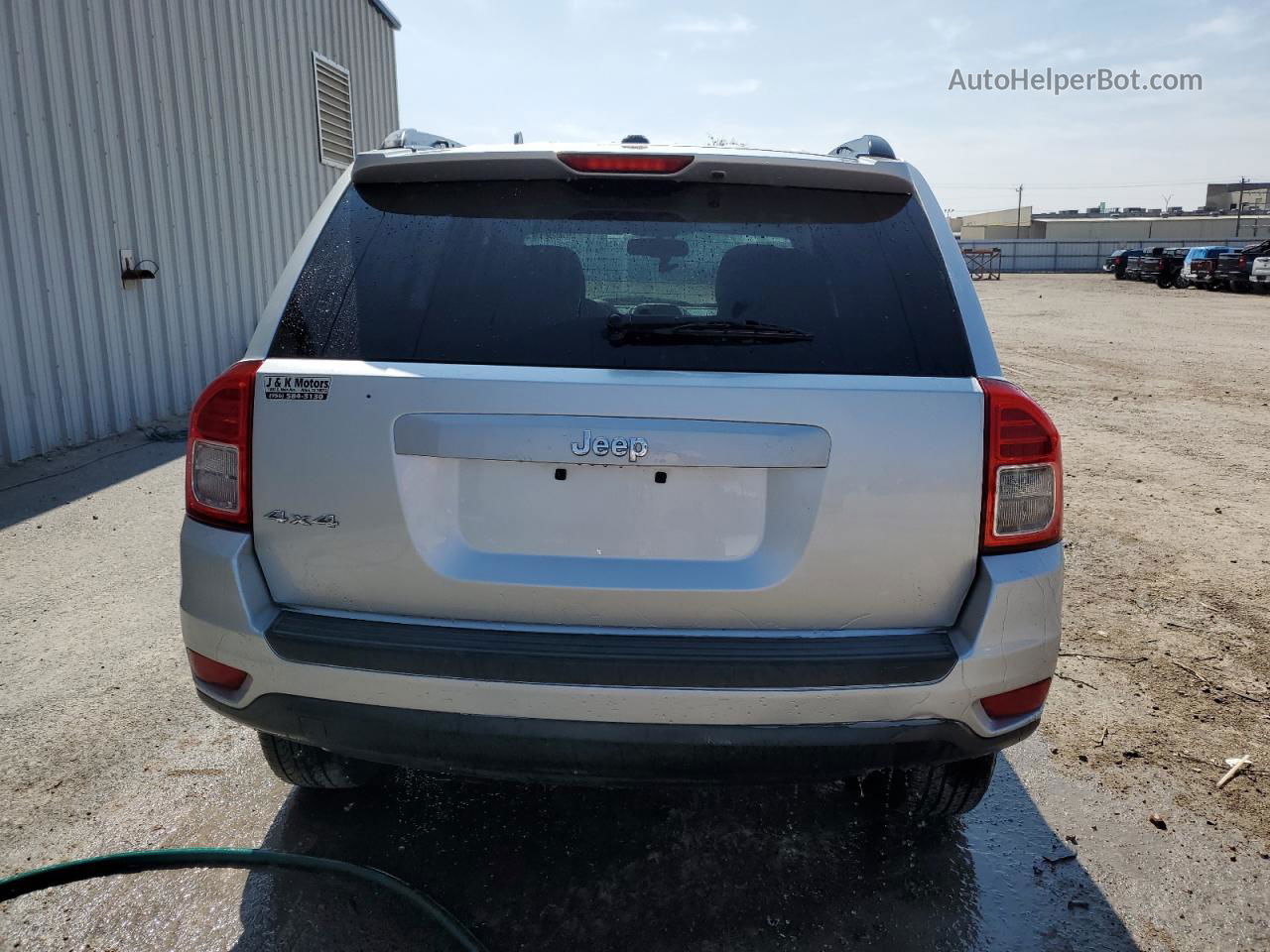 2013 Jeep Compass Sport Silver vin: 1C4NJDBB8DD124766