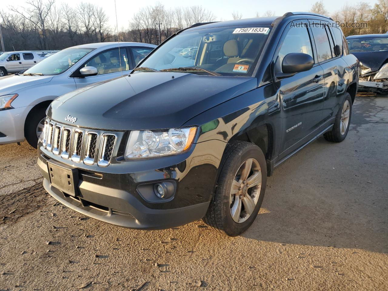 2013 Jeep Compass Sport Черный vin: 1C4NJDBB8DD248620