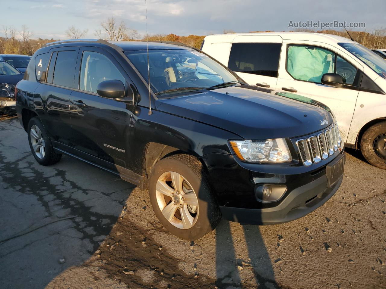 2013 Jeep Compass Sport Black vin: 1C4NJDBB8DD248620