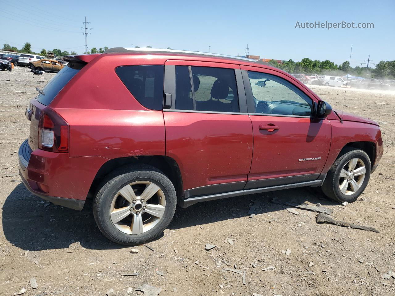 2014 Jeep Compass Sport Red vin: 1C4NJDBB8ED598329