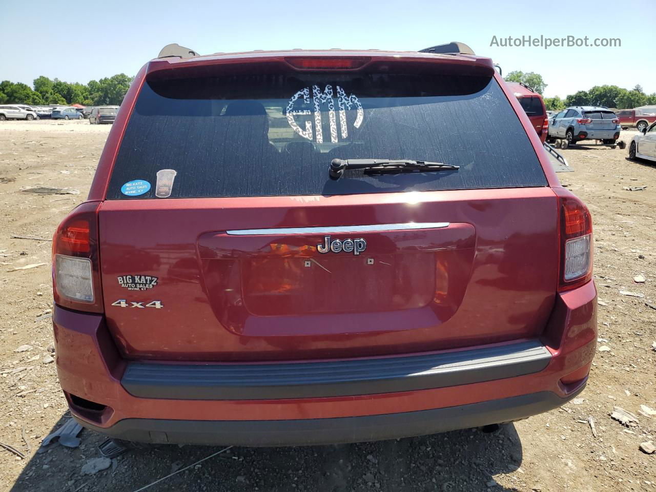 2014 Jeep Compass Sport Red vin: 1C4NJDBB8ED598329