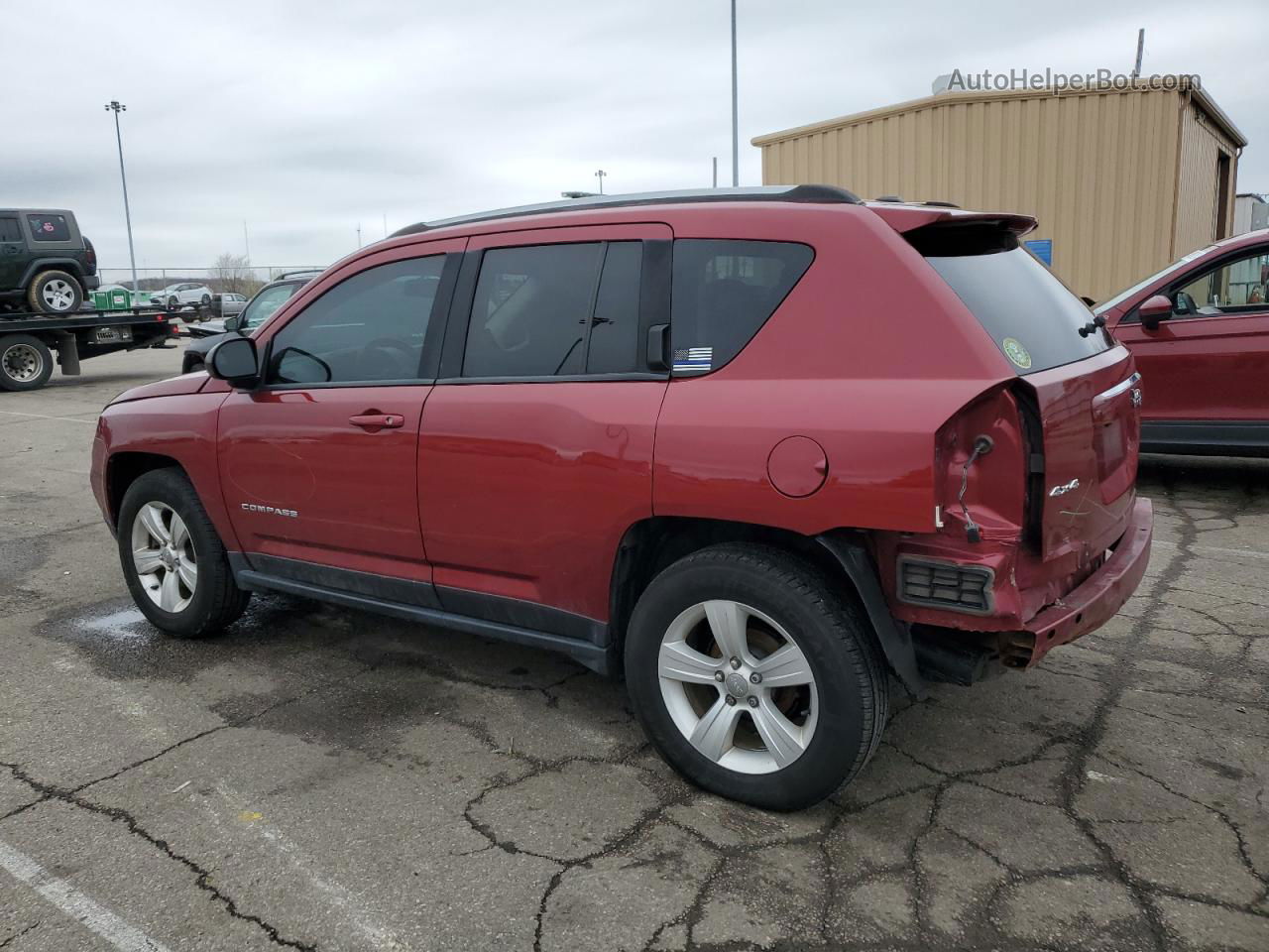 2016 Jeep Compass Sport Red vin: 1C4NJDBB8GD663067