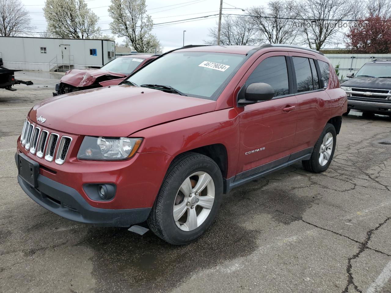 2016 Jeep Compass Sport Red vin: 1C4NJDBB8GD663067