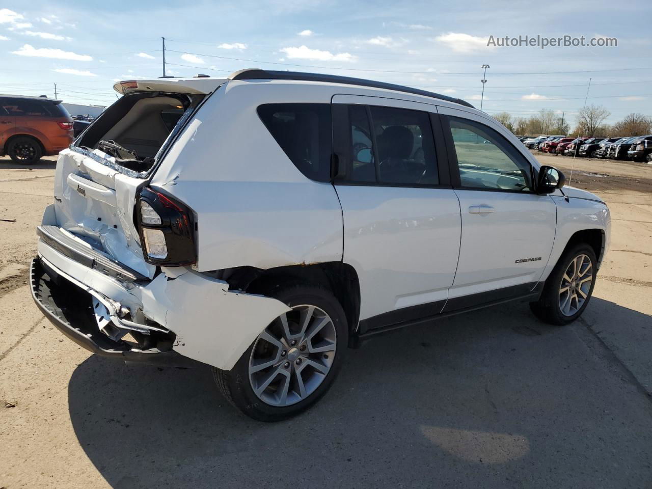 2016 Jeep Compass Sport White vin: 1C4NJDBB8GD672447