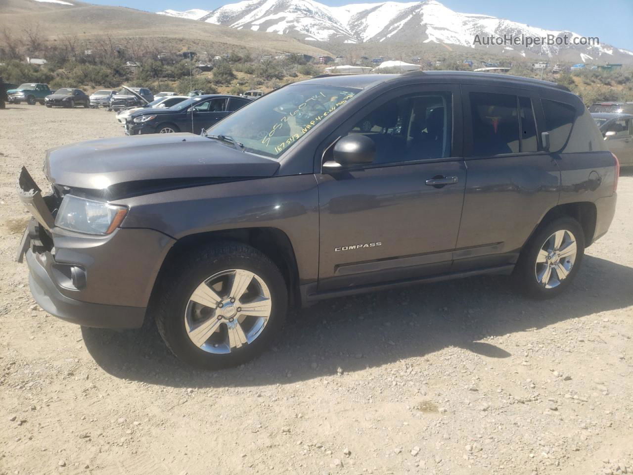 2016 Jeep Compass Sport Gray vin: 1C4NJDBB8GD713790