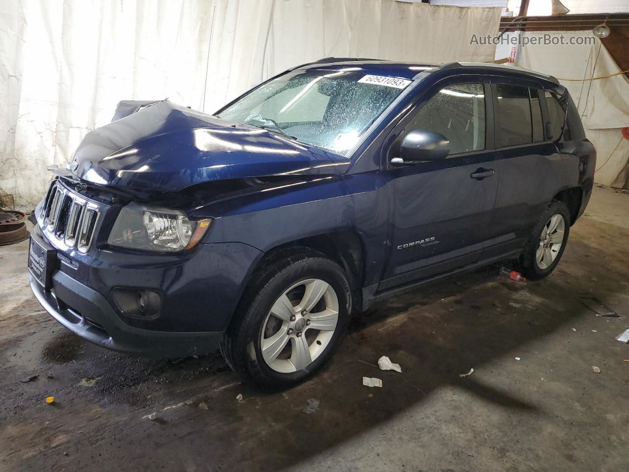 2016 Jeep Compass Sport Blue vin: 1C4NJDBB8GD781250