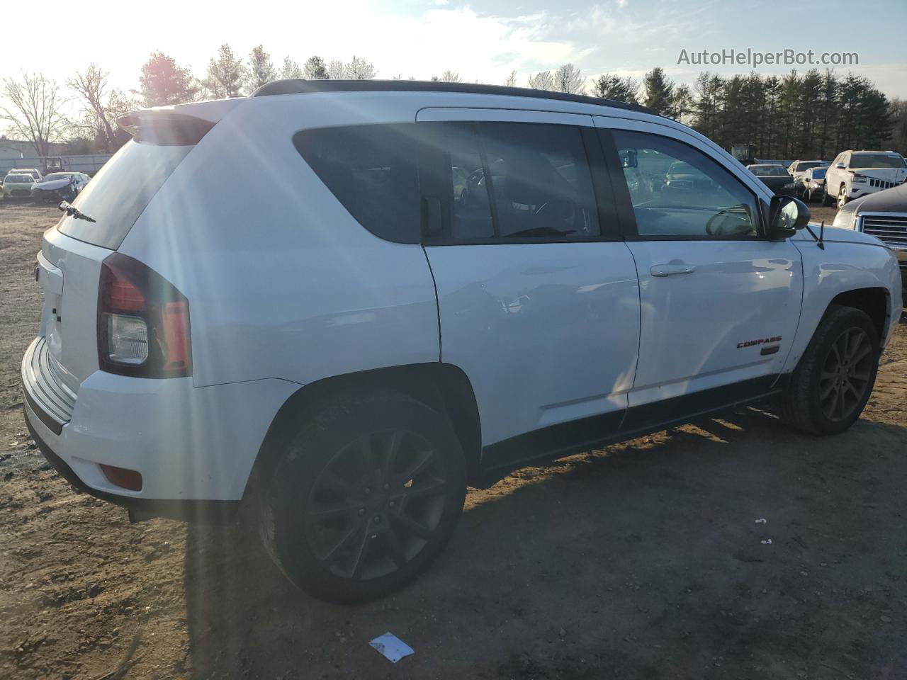 2016 Jeep Compass Sport White vin: 1C4NJDBB8GD809936