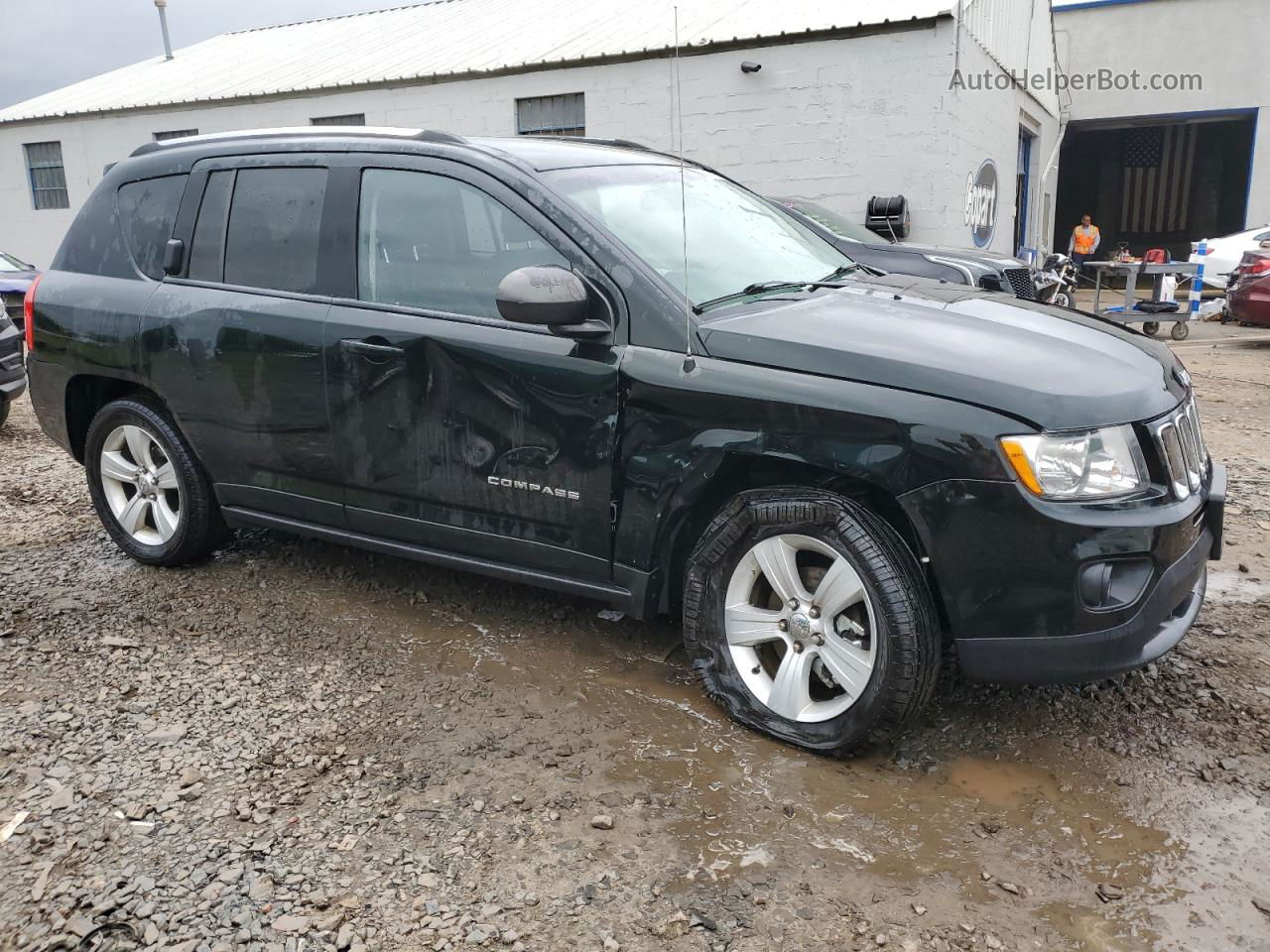 2013 Jeep Compass Sport Black vin: 1C4NJDBB9DD140197