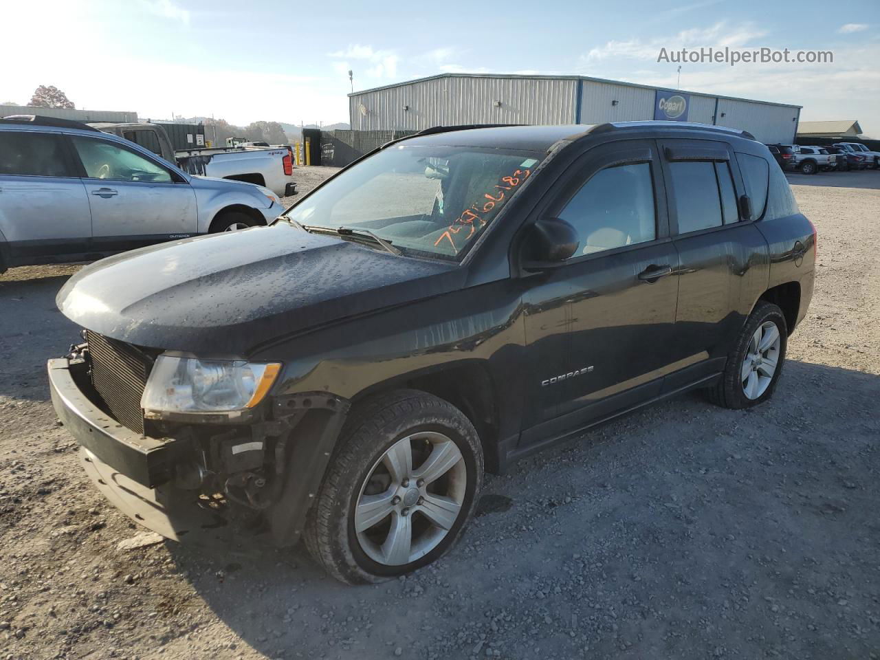 2013 Jeep Compass Sport Black vin: 1C4NJDBB9DD177525