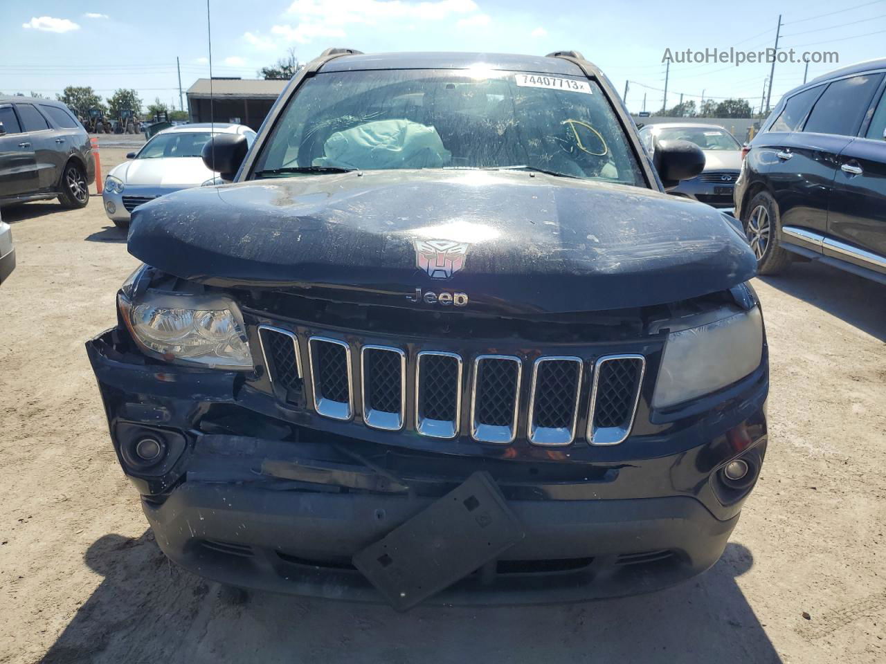 2013 Jeep Compass Sport Черный vin: 1C4NJDBB9DD180764