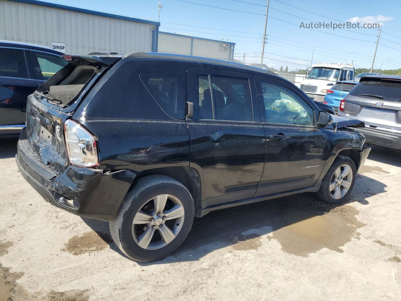 2013 Jeep Compass Sport Black vin: 1C4NJDBB9DD180764