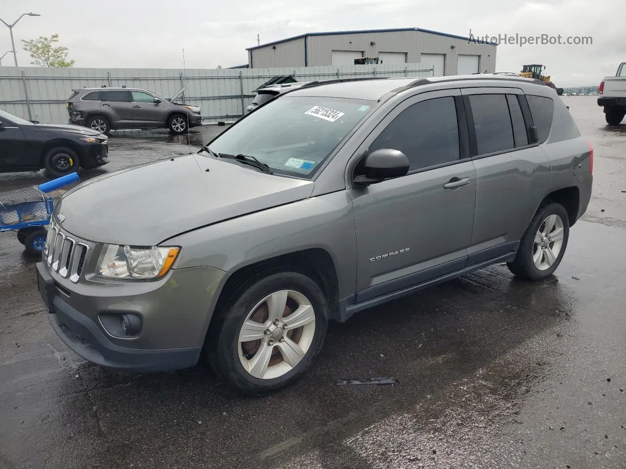 2013 Jeep Compass Sport Серый vin: 1C4NJDBB9DD196656