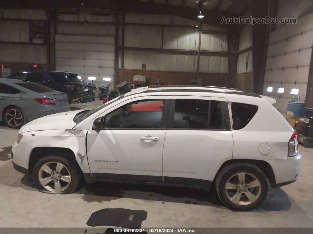 2013 Jeep Compass Sport White vin: 1C4NJDBB9DD207638