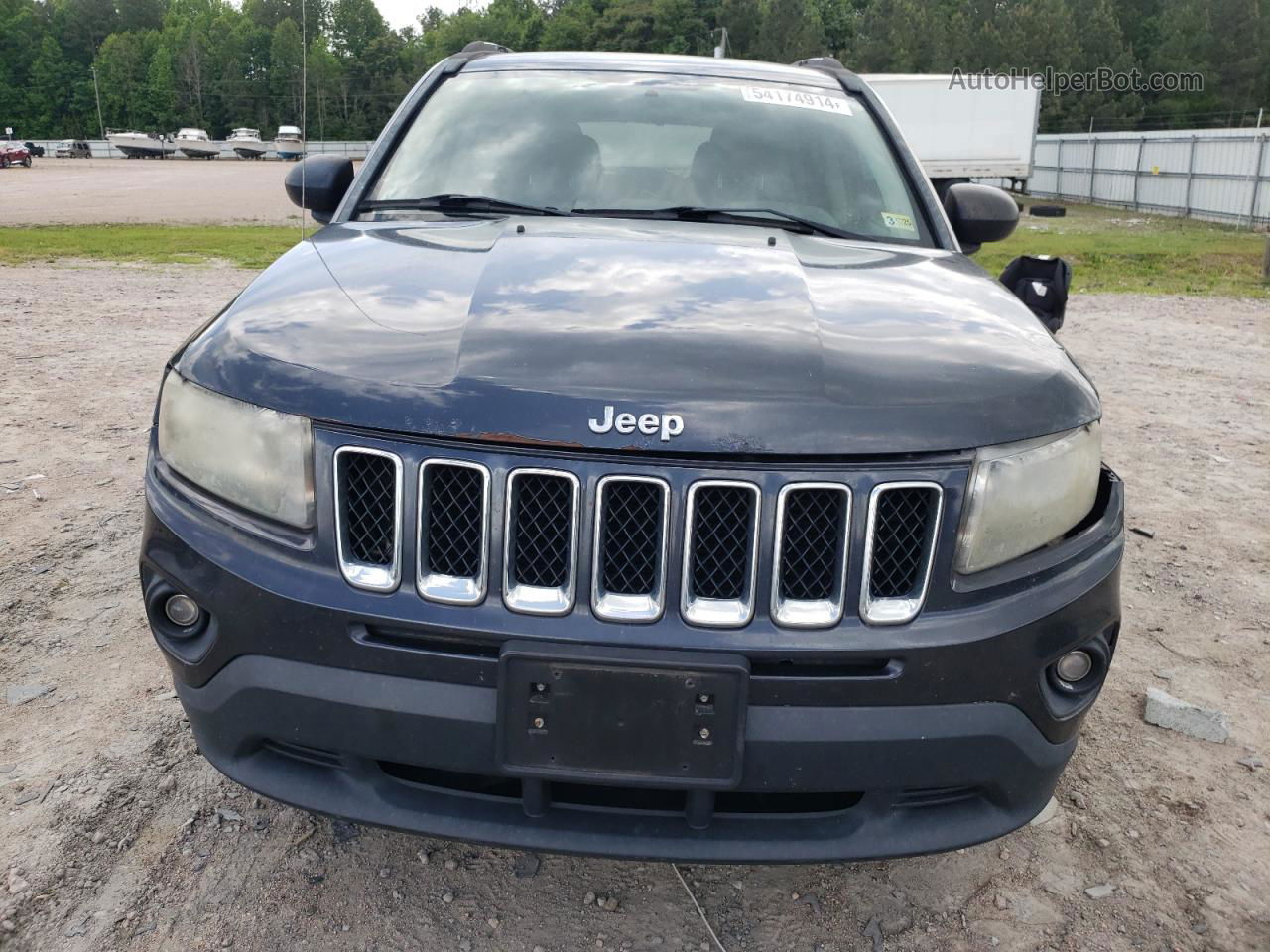 2014 Jeep Compass Sport Gray vin: 1C4NJDBB9ED572466