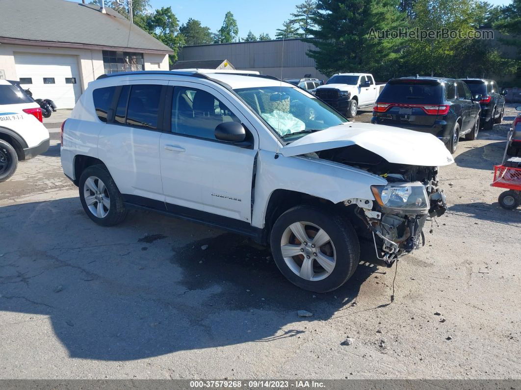 2014 Jeep Compass Sport White vin: 1C4NJDBB9ED776670