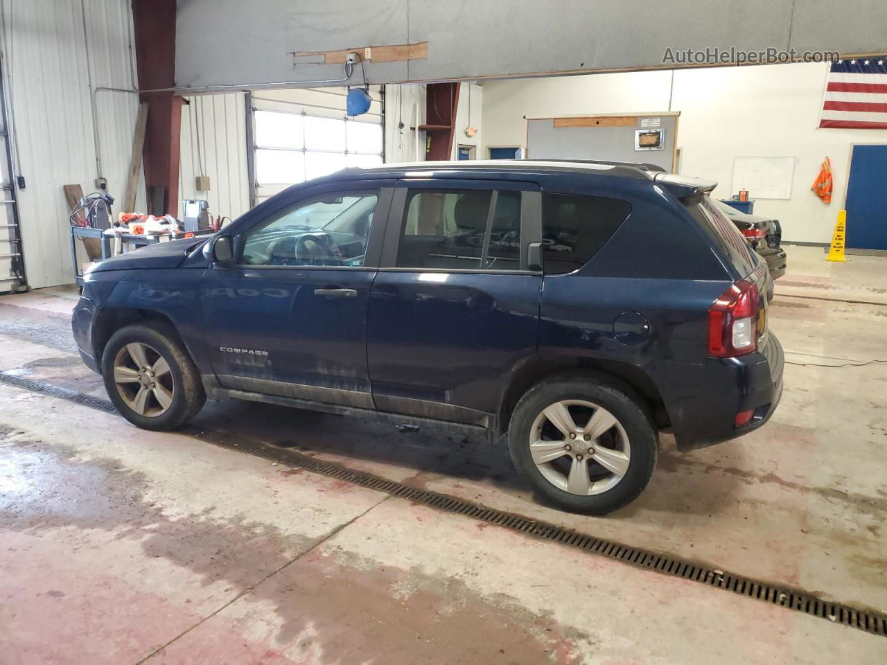 2016 Jeep Compass Sport Синий vin: 1C4NJDBB9GD534853