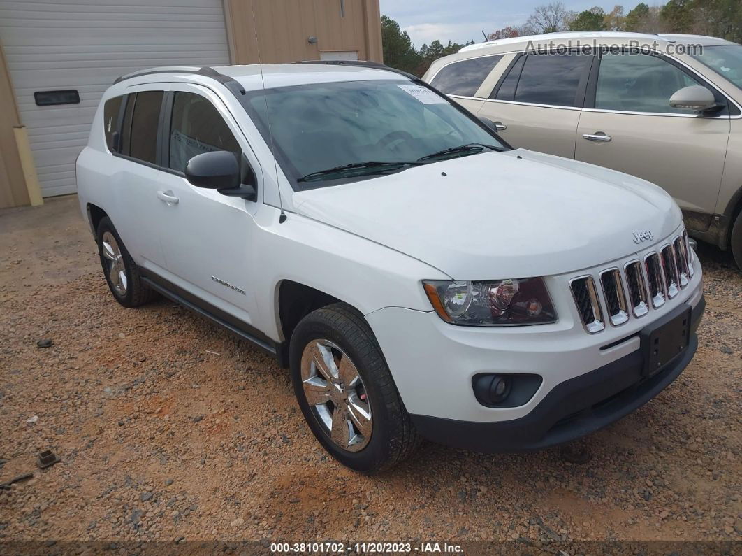 2016 Jeep Compass Sport White vin: 1C4NJDBB9GD535369