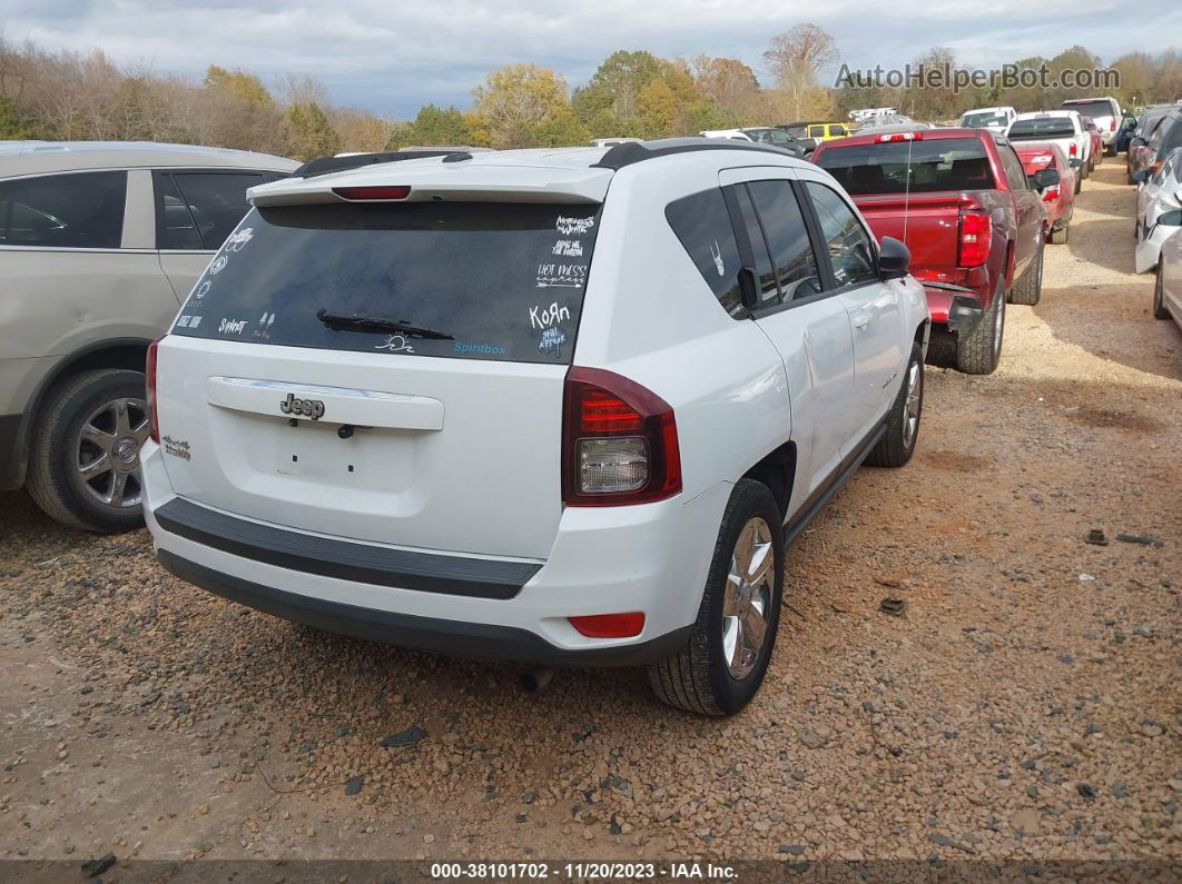 2016 Jeep Compass Sport White vin: 1C4NJDBB9GD535369