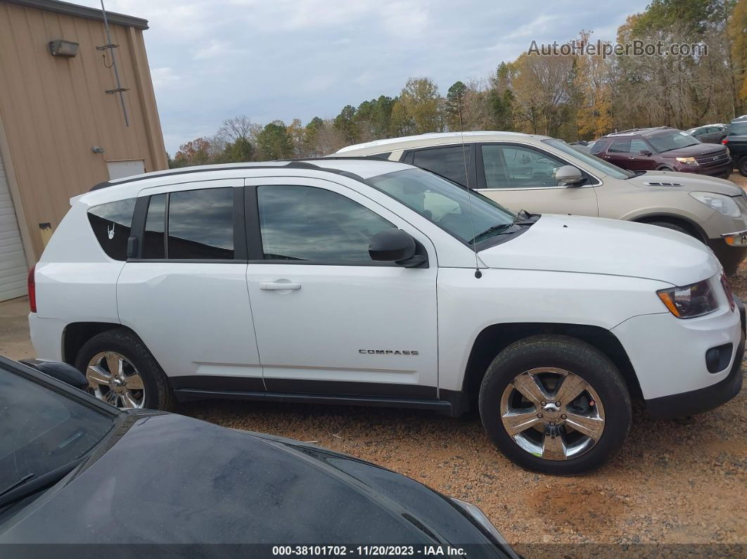 2016 Jeep Compass Sport White vin: 1C4NJDBB9GD535369