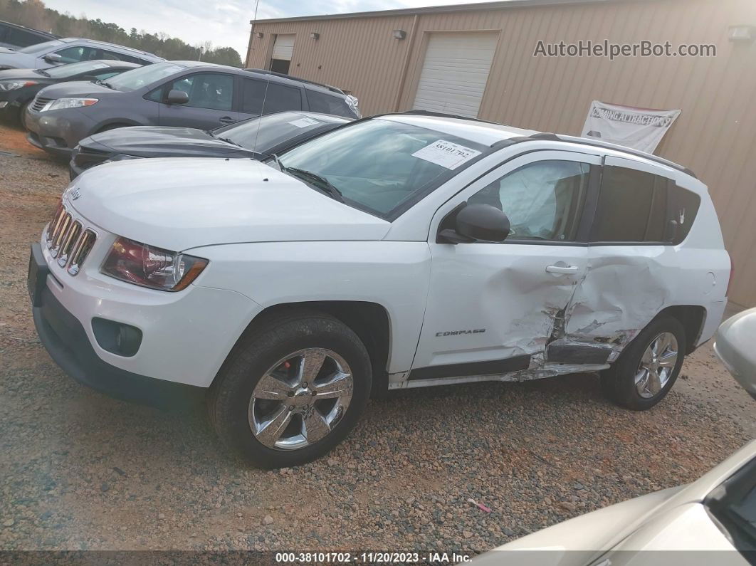 2016 Jeep Compass Sport White vin: 1C4NJDBB9GD535369