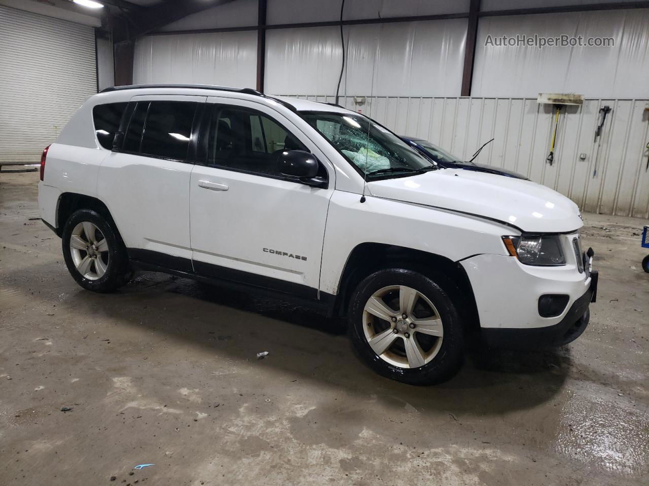 2016 Jeep Compass Sport White vin: 1C4NJDBB9GD635942