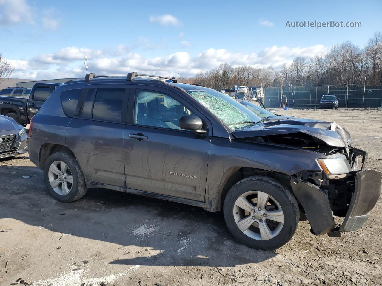 2016 Jeep Compass Sport Brown vin: 1C4NJDBB9GD695137