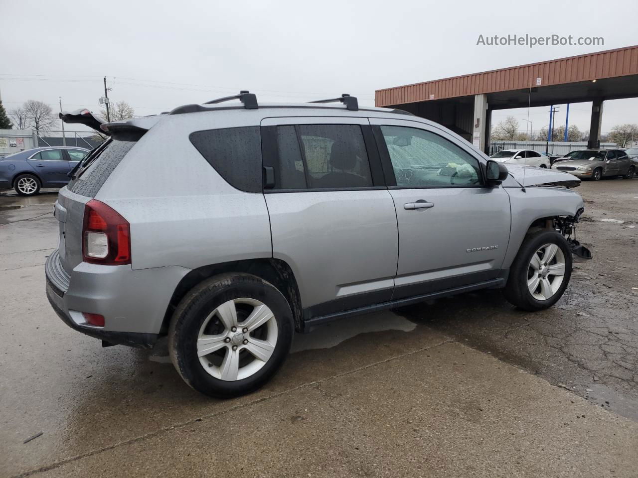 2016 Jeep Compass Sport Silver vin: 1C4NJDBB9GD756339