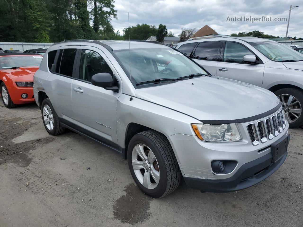 2013 Jeep Compass Sport Gray vin: 1C4NJDBBXDD168333