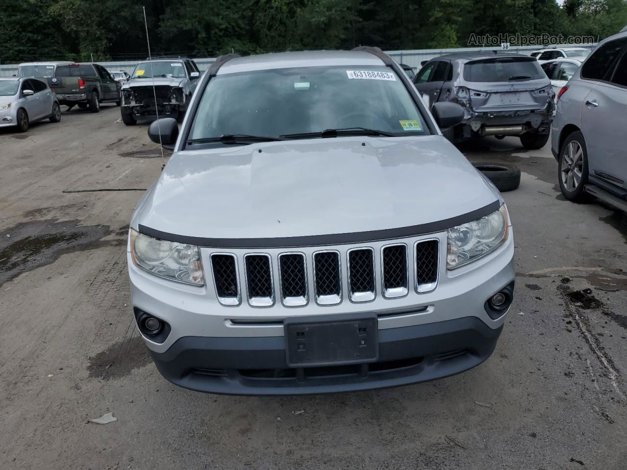 2013 Jeep Compass Sport Gray vin: 1C4NJDBBXDD168333