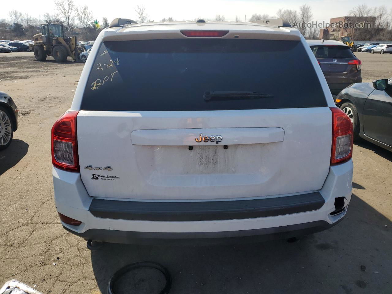 2013 Jeep Compass Sport Белый vin: 1C4NJDBBXDD232998