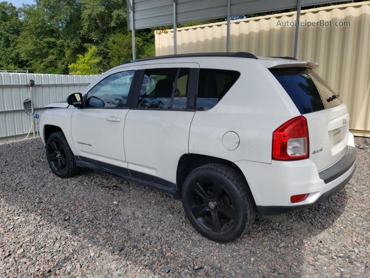 2013 Jeep Compass Sport White vin: 1C4NJDBBXDD262907